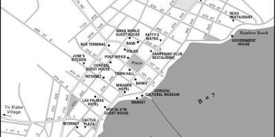 Peta dari corozal town Belize