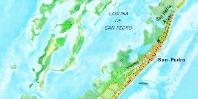 San pedro Belize street map