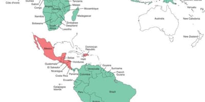 Peta dari Belize malaria 