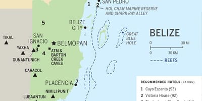 Peta pantai Belize