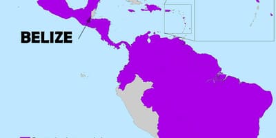 Peta dari Belize zika