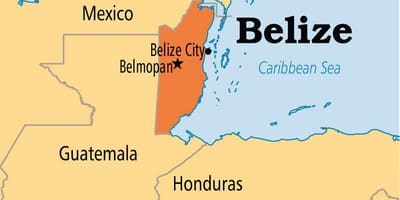 Peta dari belmopan, Belize